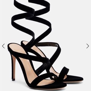 Black GIANVITO ROSSI
Opera satin sandals